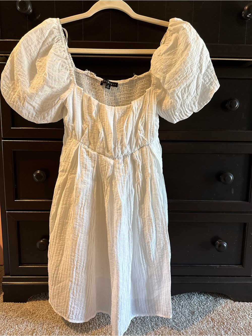Blue Blush Gauze Mini Dress